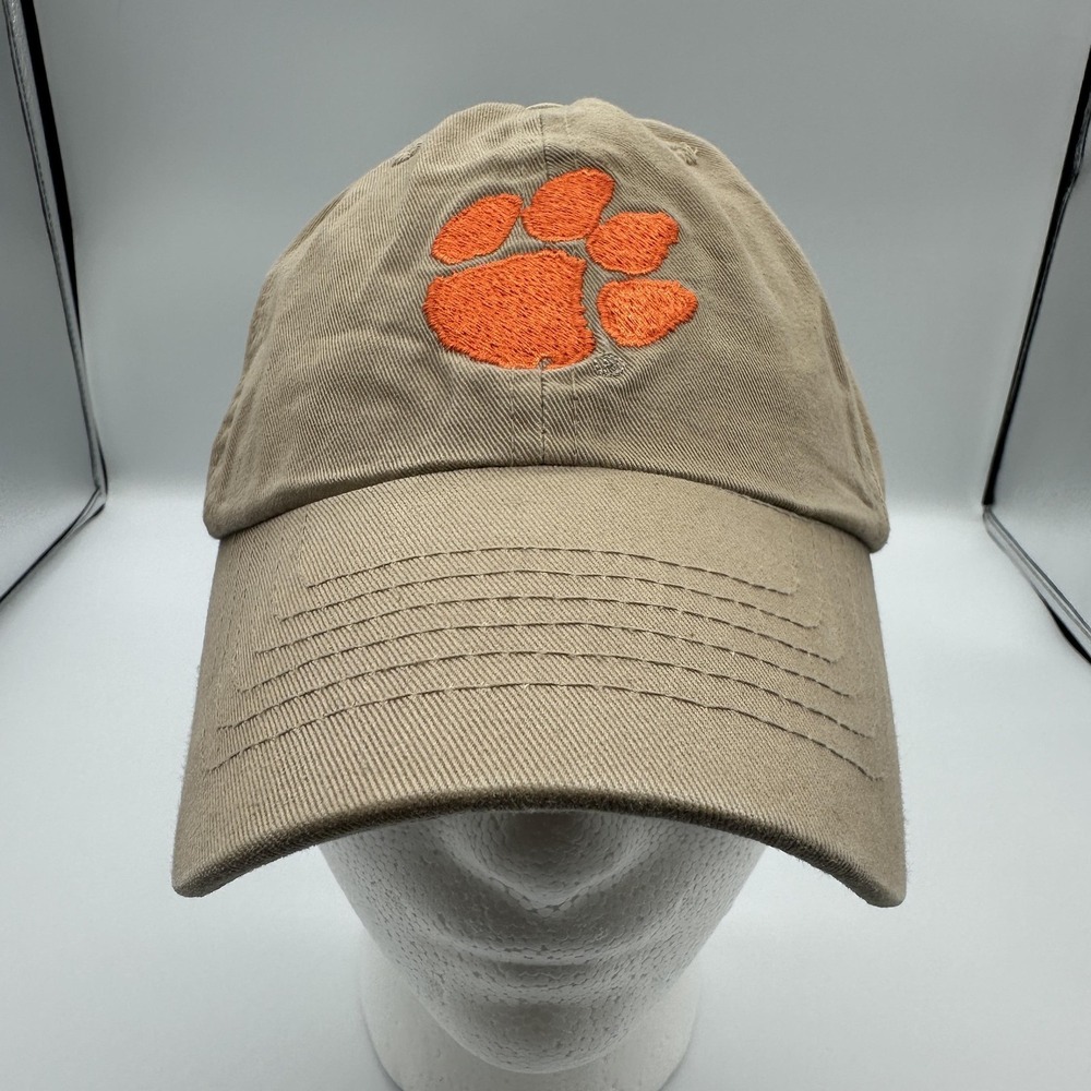 Clemson Tigers Hat Cap Strap Back Beige One‎ Size Mens Captivating Headwear